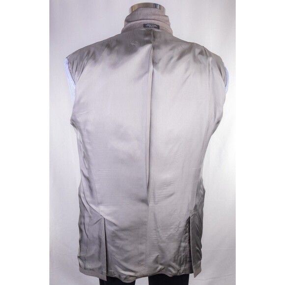 Tommy Hilfiger Sport Coat Blazer Suit Jacket Mens 42L Beige Wool Two Button - Picture 12 of 14